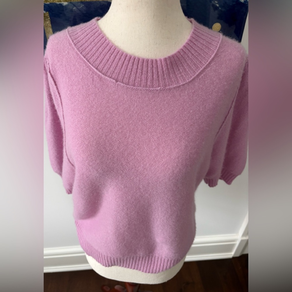 Free People Lavender Crew Neck Sweater